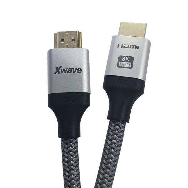 Xwave HDMI kabl 2.1 8K 1.5m, UHD, Upleten, 30AWG, Golden plate, Blister