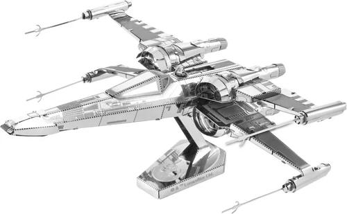 Metal Earth 3D metalna maketa STAR WARS EP 7 PD X-Wing Fighter, Srebrne boje