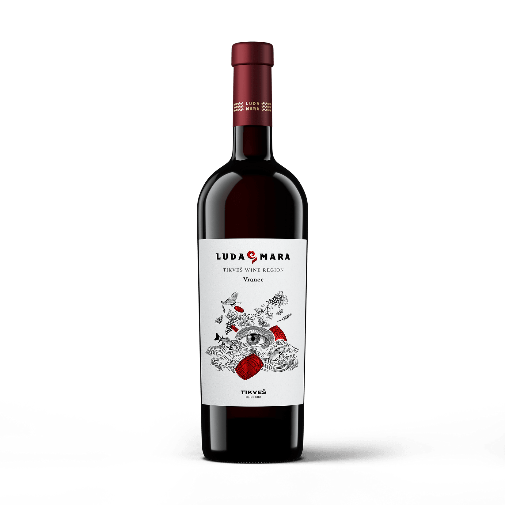 Tikveš Vranec Luda Mara Crveno vino, 0,75 l