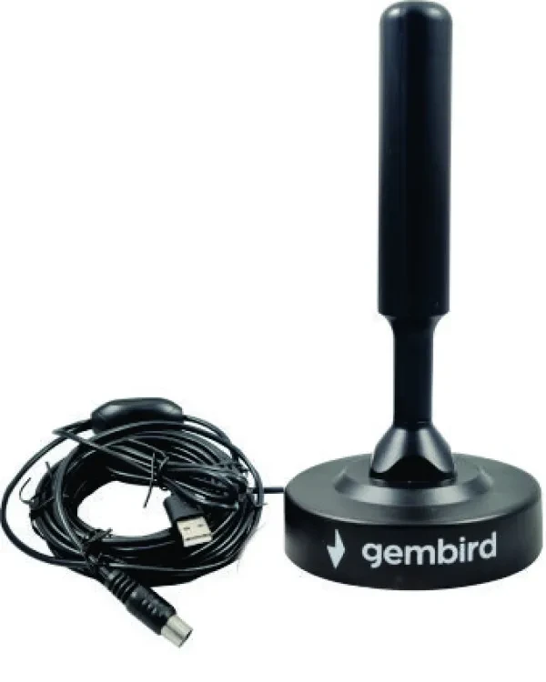 Gembird Antena sobna/spoljna sa pojacalom GMB-533USB, UHF, dobit 21dB, visina 15cm, USB, 5m (495)