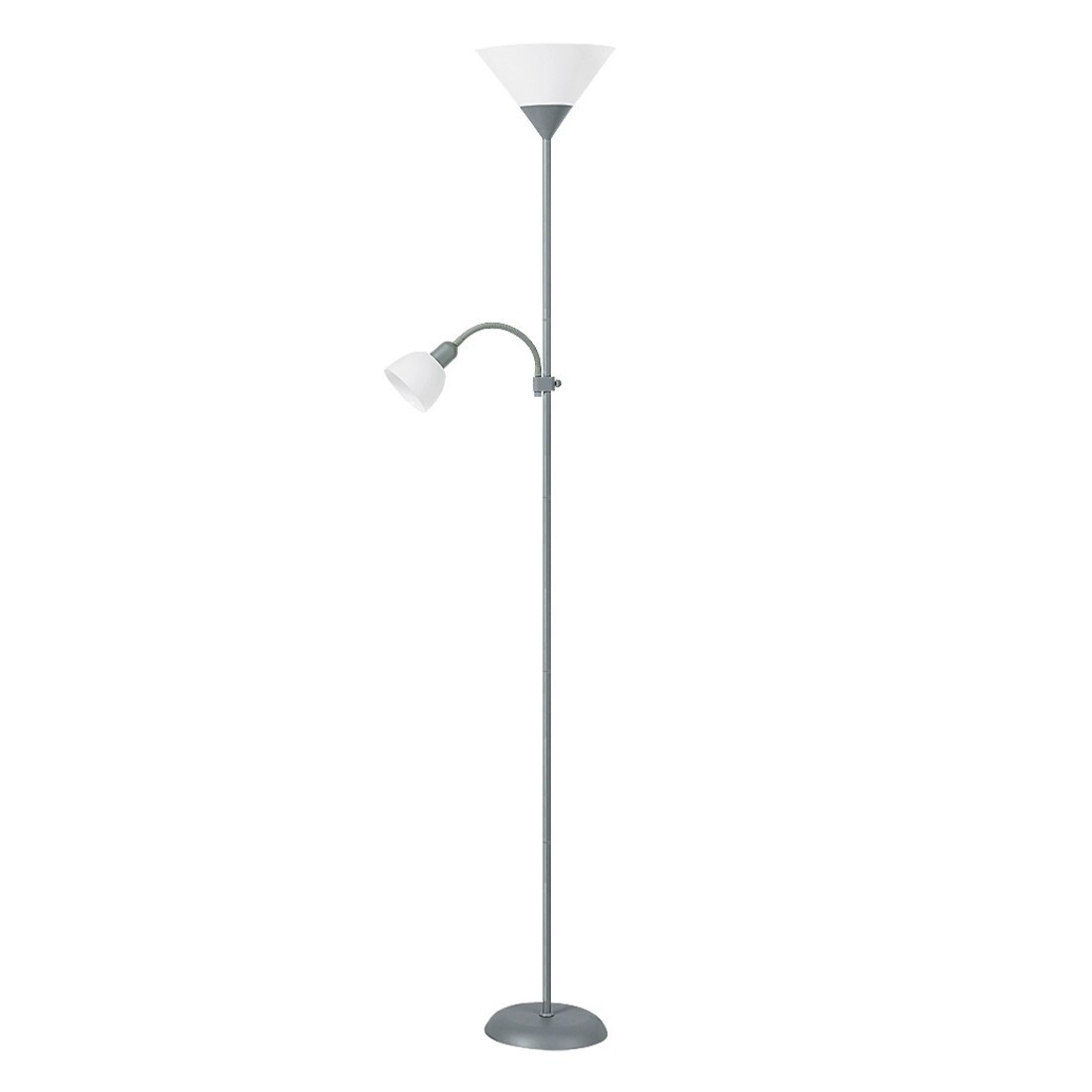 Rabalux Podna lampa sa 2 grla Action 4028, 178 cm, IP20, Srebrne boje