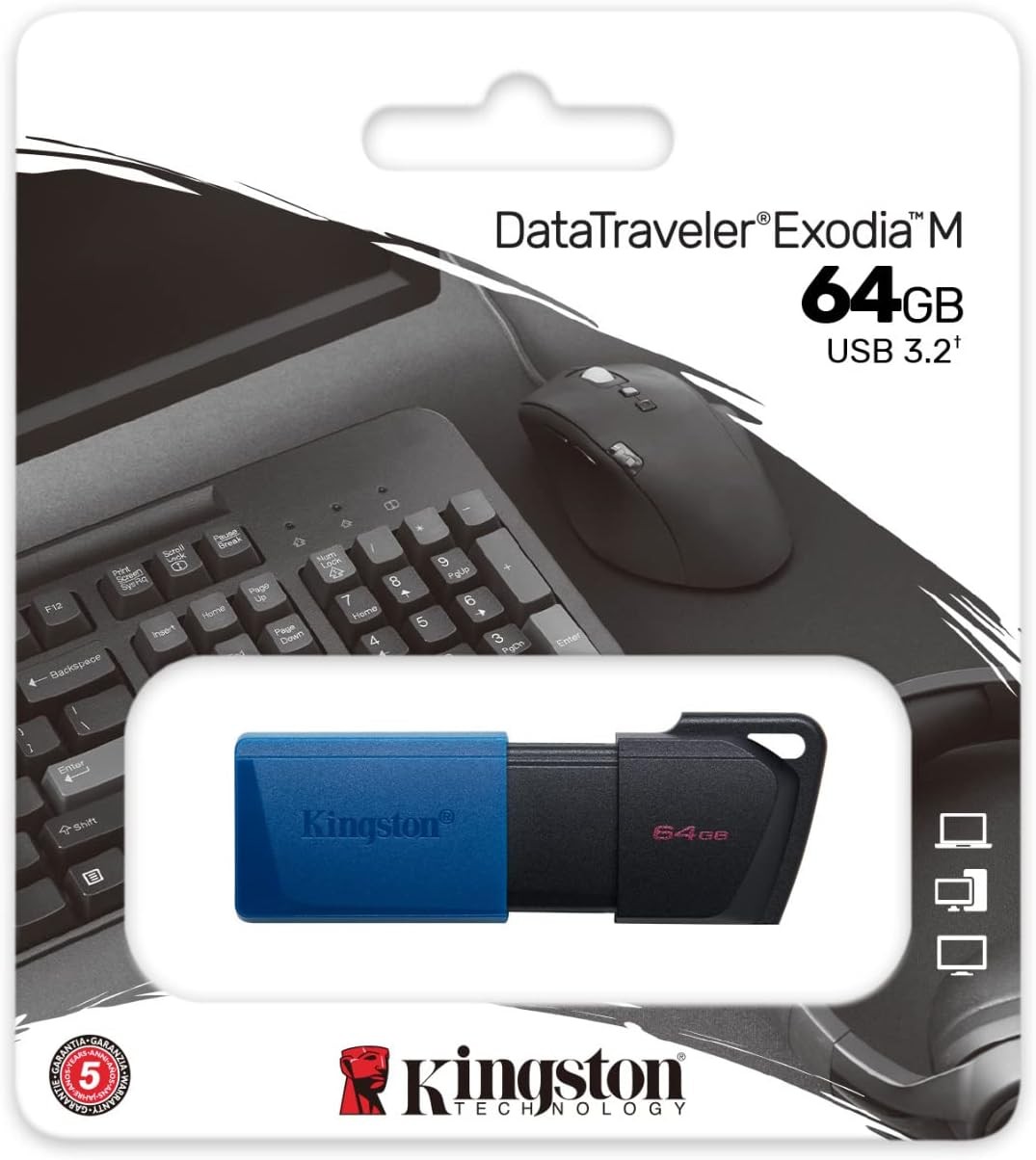 Kingston USB Flash memorija, 64 GB DTXM/64GB Plavo-crna