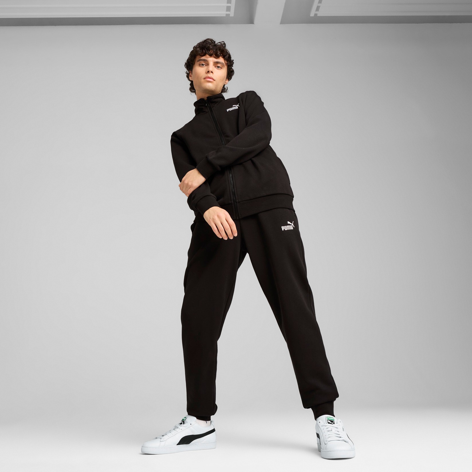 PUMA Muška komplet trenerka ESS Sweat Suit TR, 684848-01, Crna