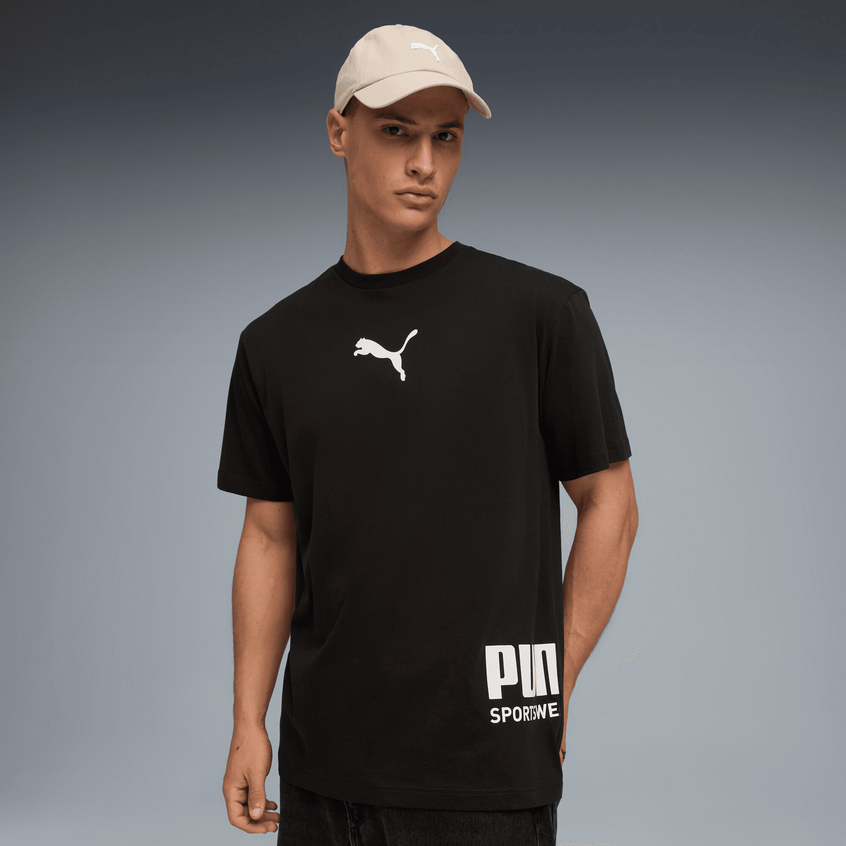 Puma Muška majica Sport Relaxed Graphic Tee, 692169-01, Crna
