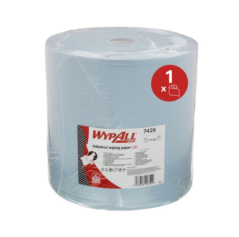 Kimberly Clark WIPALL L40 Papirni ubrus, Troslojni, Plavi, 750 listova