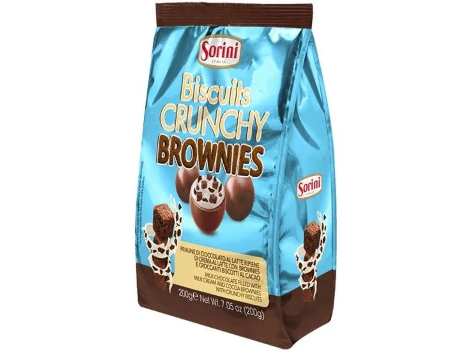 Sorini Čokoladne praline Biscuits crunchy brownies, 200gr