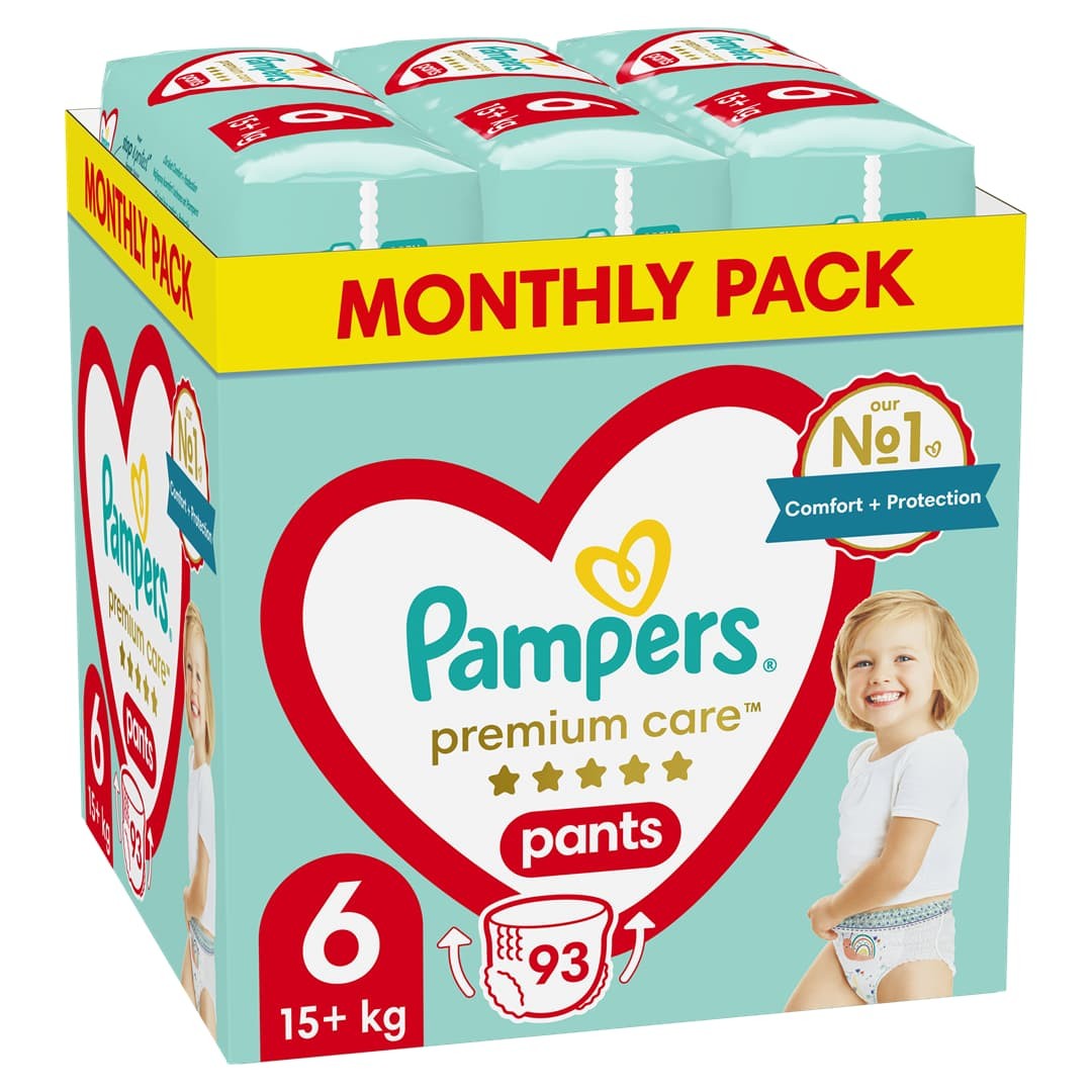 Pampers Pelene Premium Care 6, Monthly, 15+kg, 93/1
