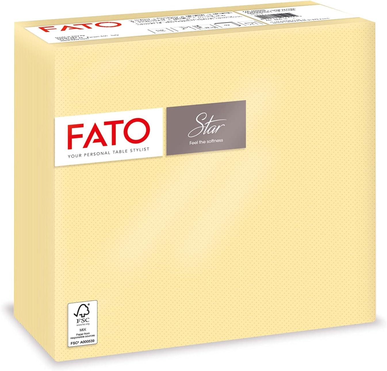 FATO STAR Salvete 38x38cm, Paket 30x40 komada, Šampanj