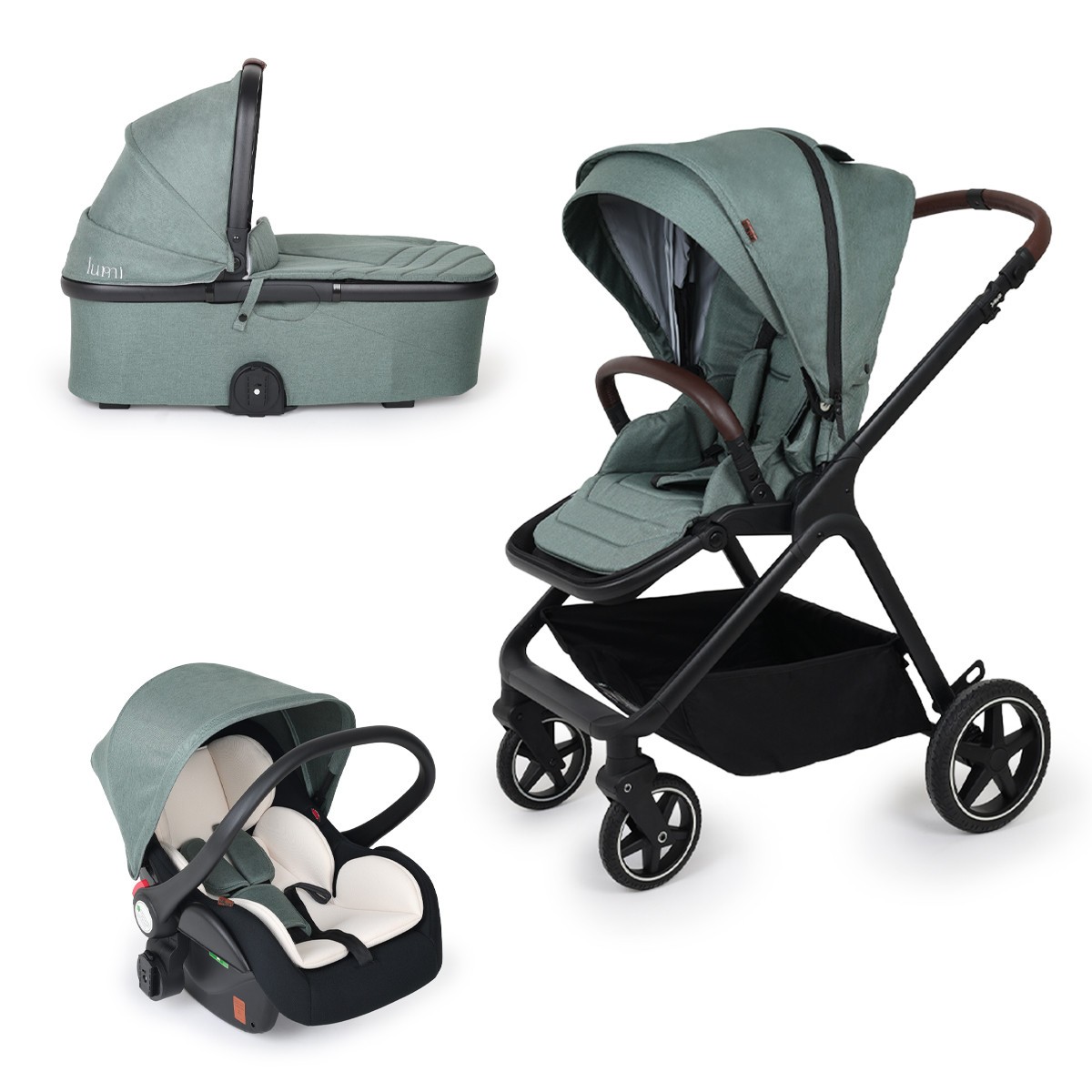 Jungle Kolica Lumi 3u1, Zelena