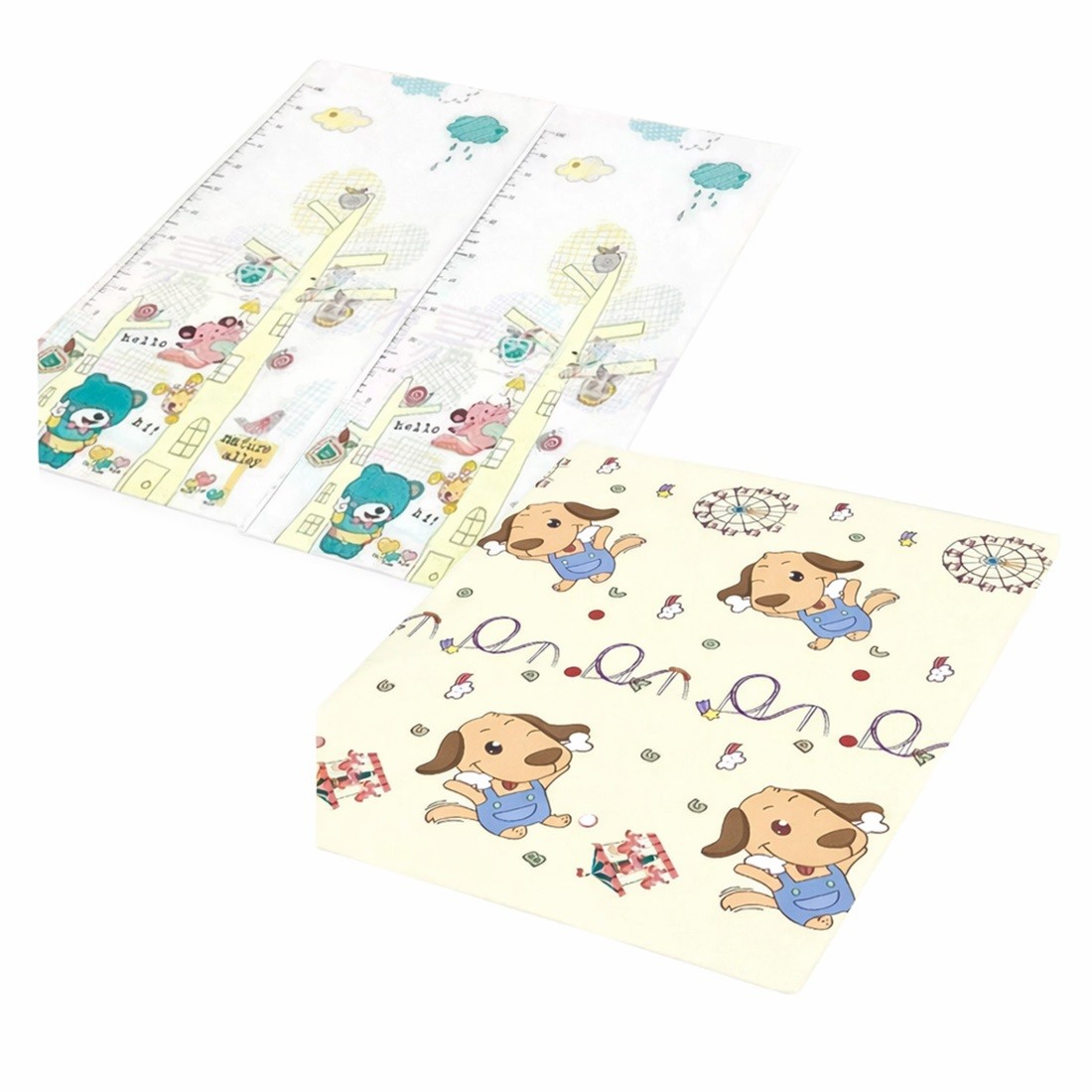 BBO Sklopiva podloga za igru sa dva lica Apple Tree, XPE pena, 180x200 cm, Šarena