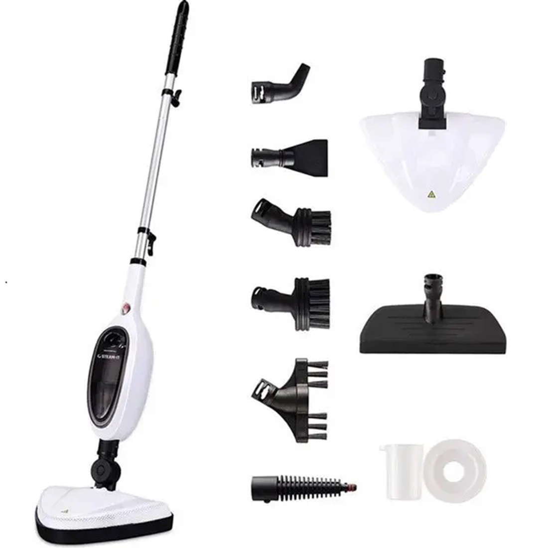 Steam-It Paročistač 2u1, 8 nastavaka, 1300 W, Beli