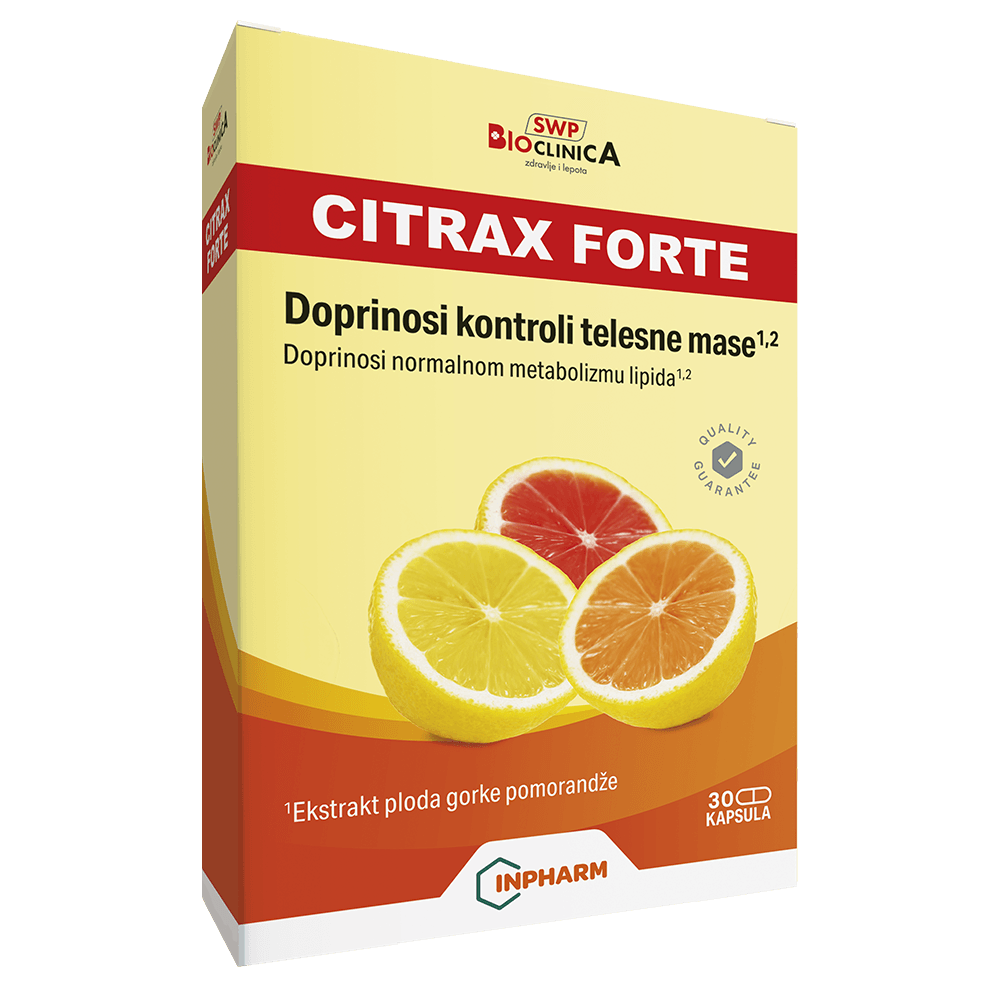Bioclinica Citrax Forte, Za mršavljenje, 30 kapsula