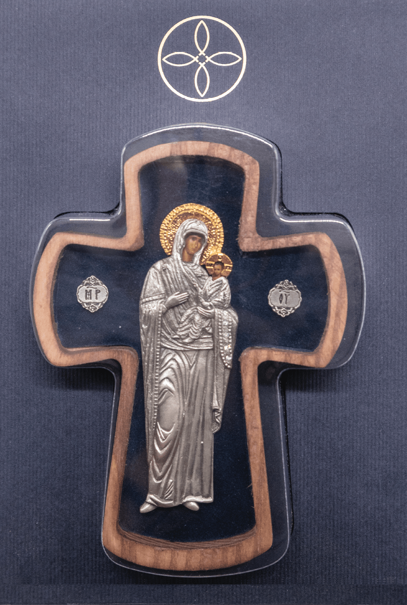 Ikona krst Presveta Bogorodica, 93x150x22mm