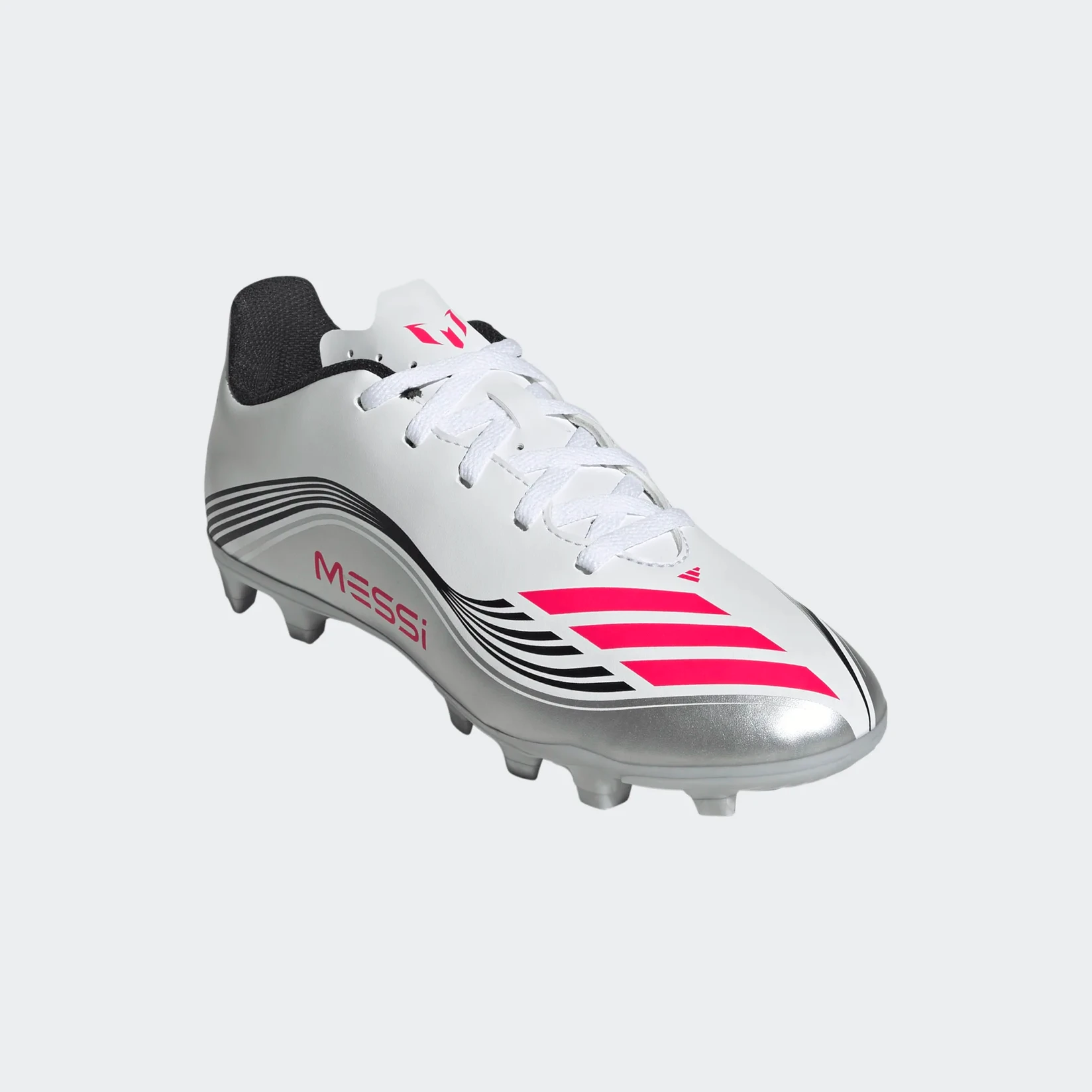 Adidas Kopačke za dečake F50 Messi Club Fg/Mg J, JP7457, Bele