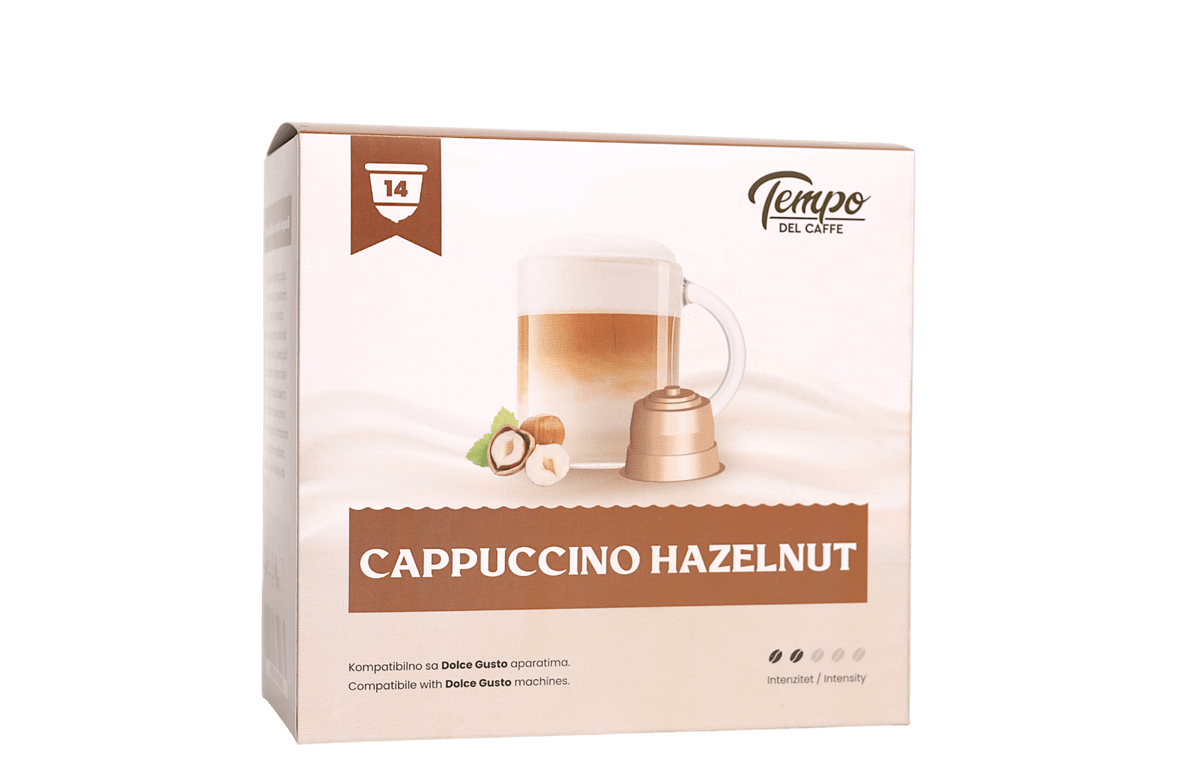 TEMPO DEL CAFFE Kapsule za Dolce Gusto Cappuccino Lešnik, 14 kapsula