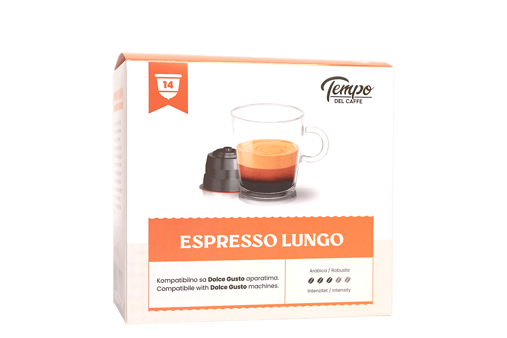 TEMPO DEL CAFFE Kapsule za Dolce Gusto Espresso Lungo, 14 komada
