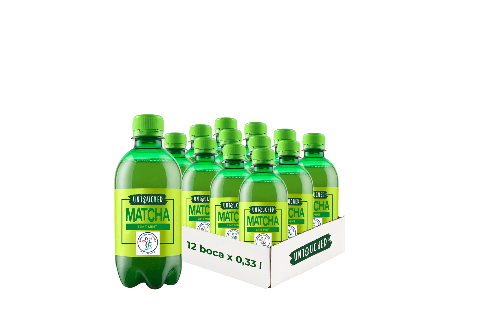 Untouched Matcha Lime-mint 0.33l, 12 komada