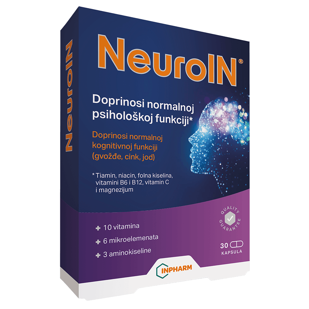 Inpharm NeuroIN za bistar um, 30 kapsula