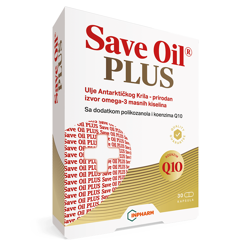 Inpharm Save Oil Plus,Zza normalni lipidni status, 30 kapsula
