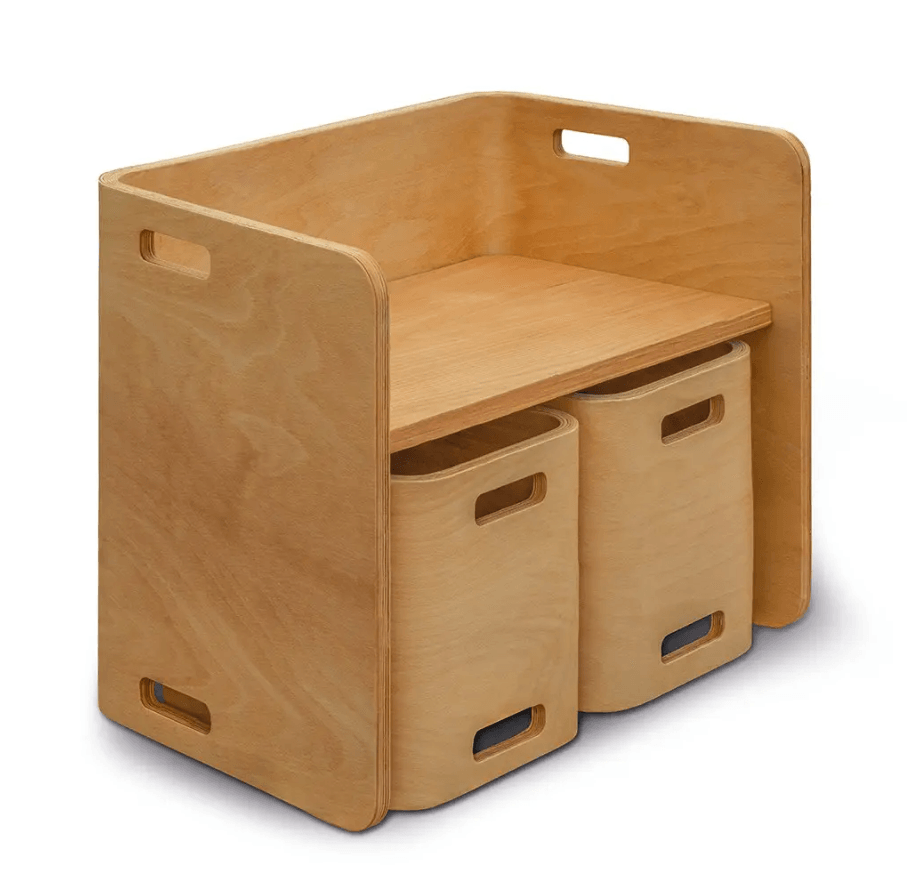 Hanah home Set dečiji sto i 2 stolice, Bež