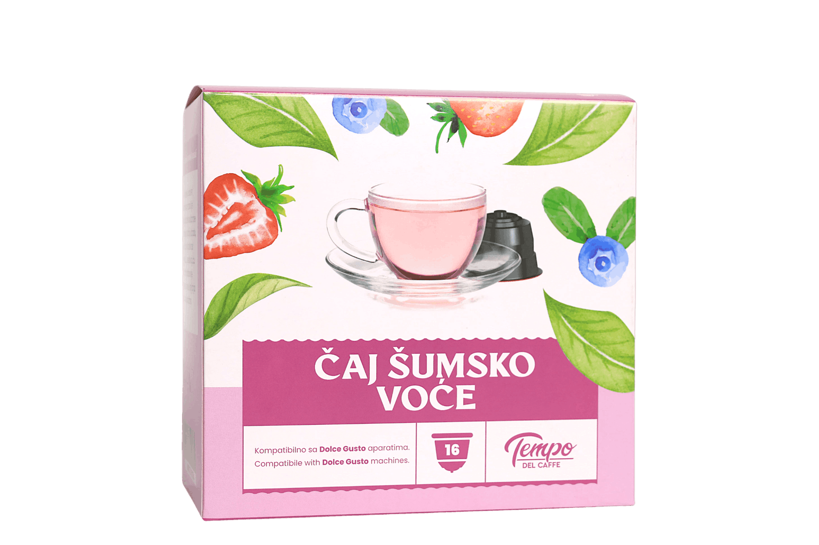 TEMPO DEL CAFFE Kapsule za Dolce Gusto Čaj sa šumskim voćem, 16 kapsula