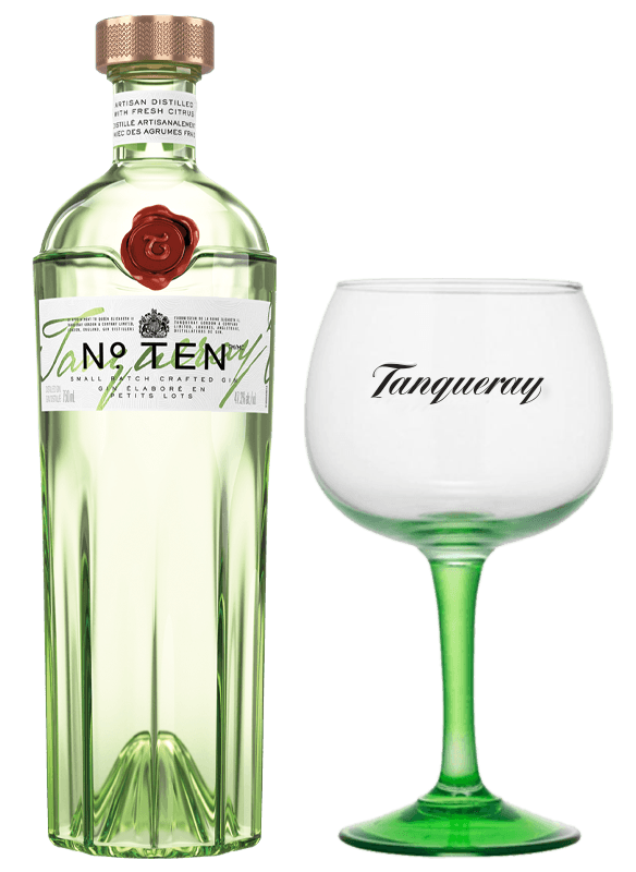 TANQUERAY Ten Gin 0.75 l + Čaša