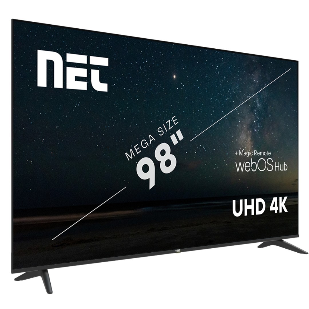 Net Televizor NET984KUHDTEMPEREDC, 98", 4K Ultra HD, Smart, WebOS TV, Zaštitno staklo