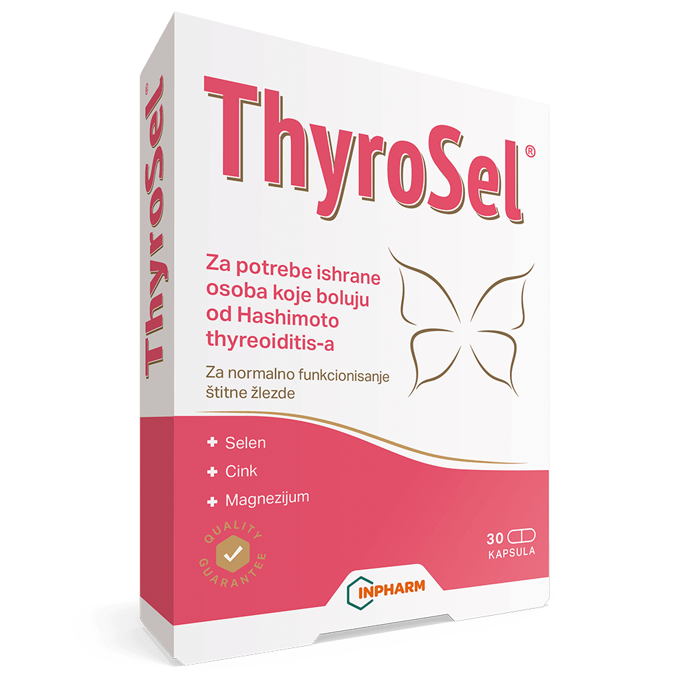 Inpharm ThyroSel za štitnu žlezdu, 30 kapsula
