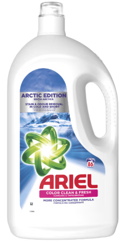 Ariel Tečni deterdžent za veš Arctic Color Clean&Fresh, 3.87L