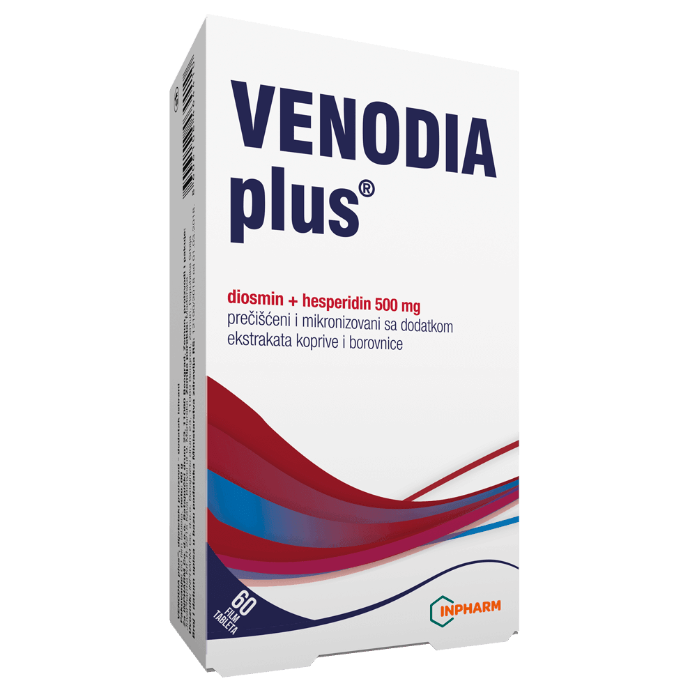 Inpharm Venodia plus kod problema sa cirkulacijom, 60 film tableta