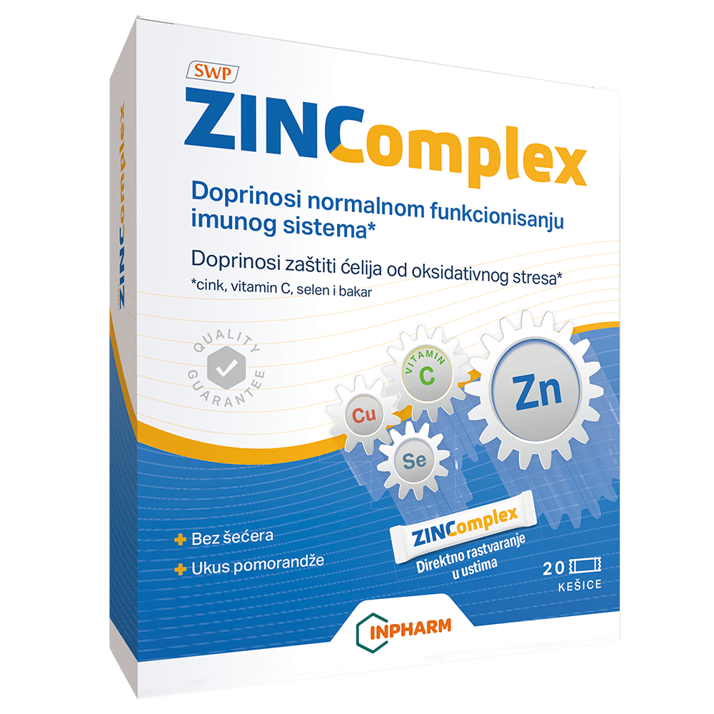 Inpharm ZINComplex za imunitet, 20 kesica