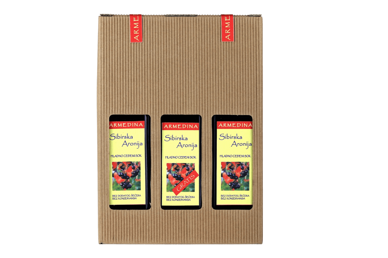 Armedina Sibirska Aronija 750 ml, 2+1 Gratis