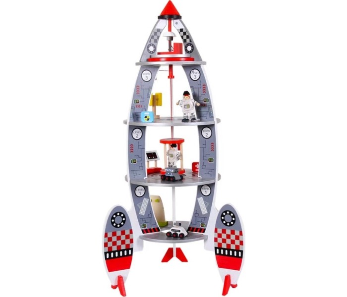 Bbo Drvena igračka - Svemirska raketa (3g+)