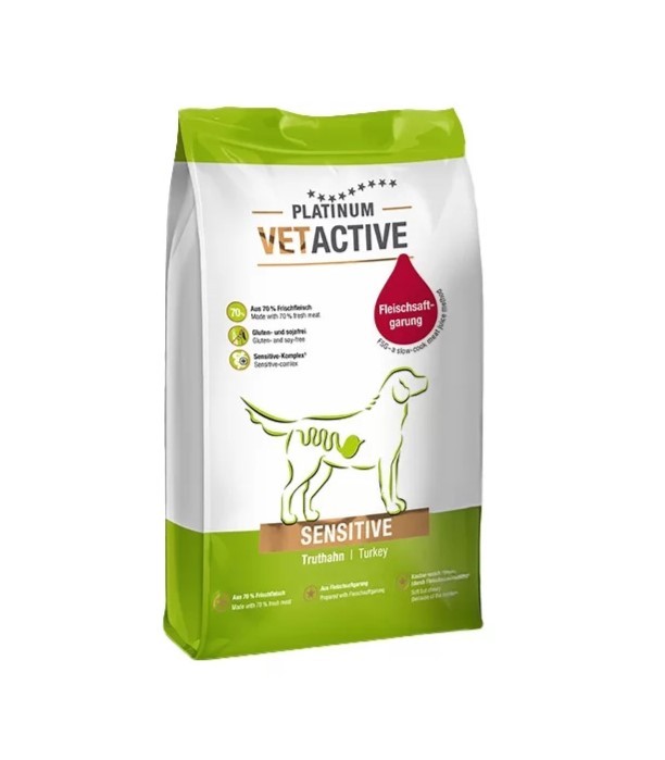 PLATINUM Suva hrana za pse Dog VetActive Sensitive, Ćuretina, 5kg
