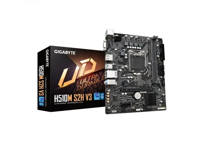 GIGABYTE Matična ploča H510M, S2H V3, AMI, UEFI BIOS, Intel H510, Micro ATX