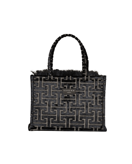 SORENA HANDMADE Ženska torba Andro medium tote torbe, Braon