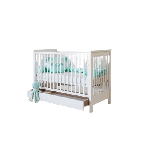 Bambino Krevetac za bebe Mia, Sa fiokom, Beli