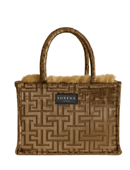 Sorena Handmade Ženska srednja tote torba Calisti, Smeđe boje