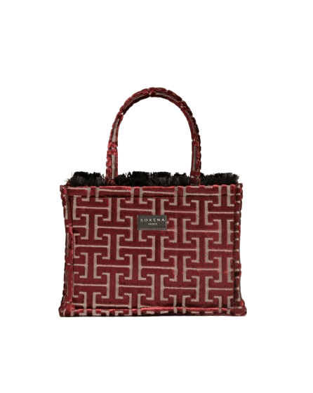 SORENA HANDMADE Ženska torba Filomeni medium tote, Bordo