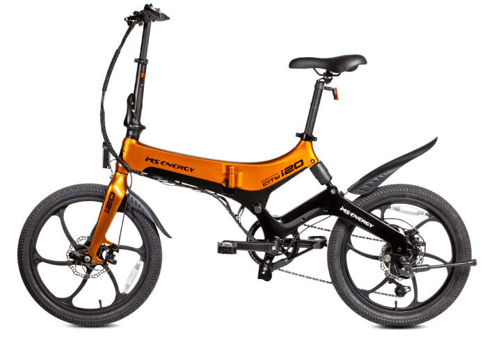 MS ENERGY Električni bicikl EBike i20, Narandžasto-crni