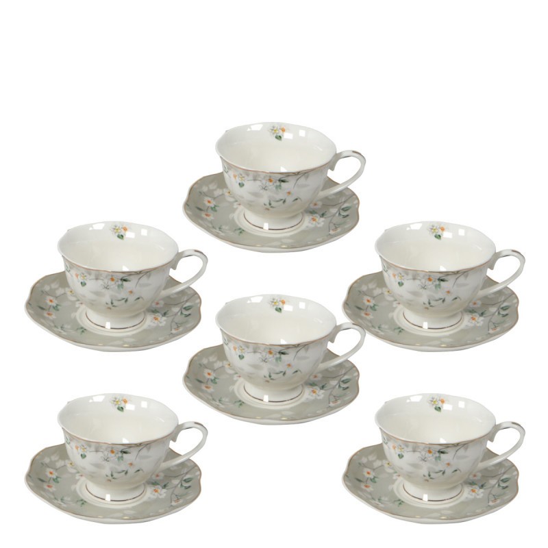 SIGMA Set šoljica za kafu 220ml 6/1 porcelan Jasmin mg6