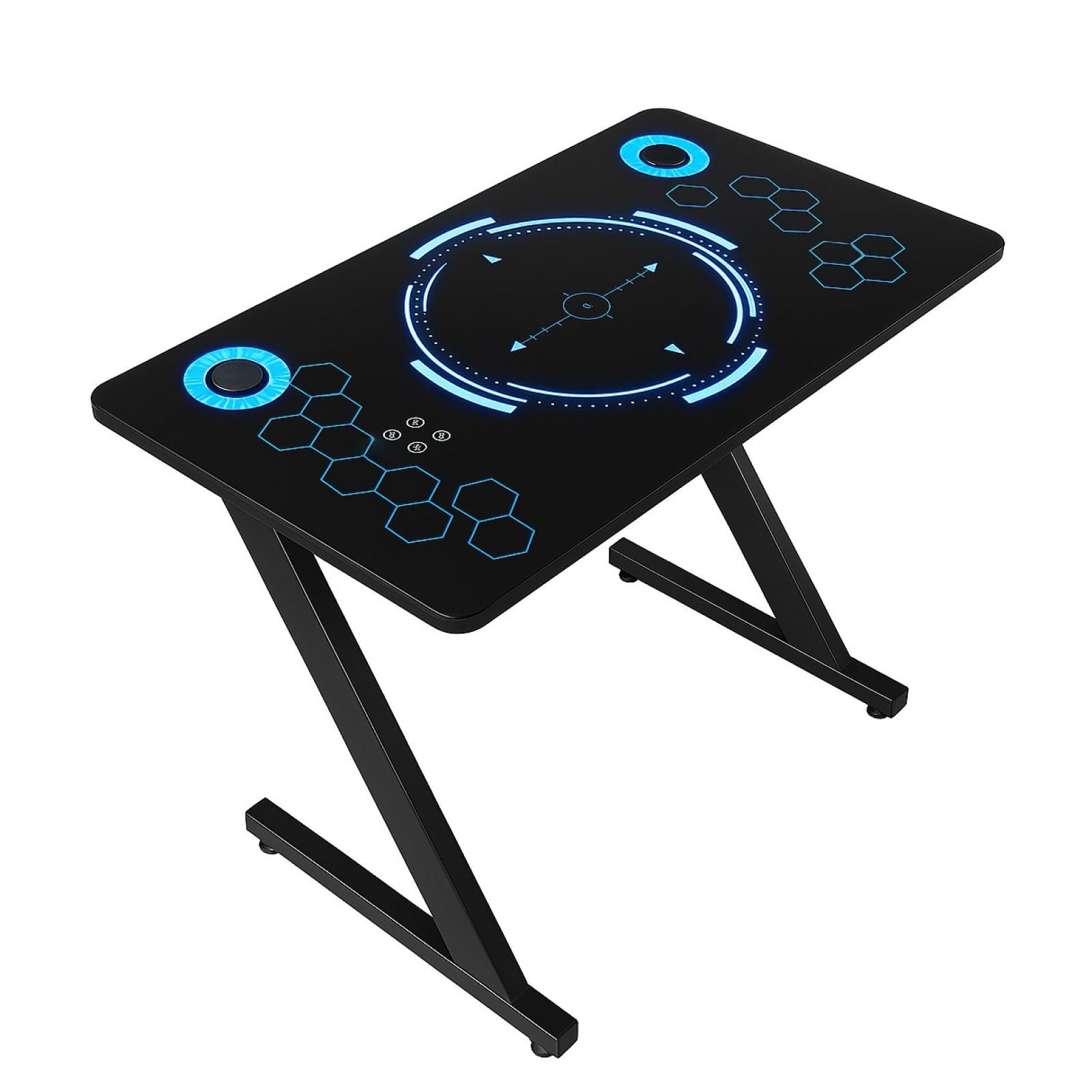 Shooter Gaming sto HC-GT-020X, RGB osvetljenje, Crni