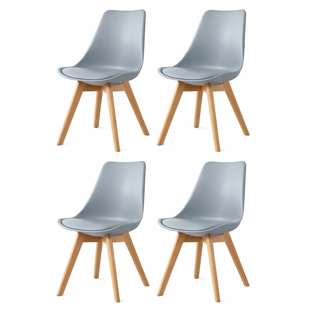 Modul Trpezarijske stolice Oslo, Set od 4 komada, Siva
