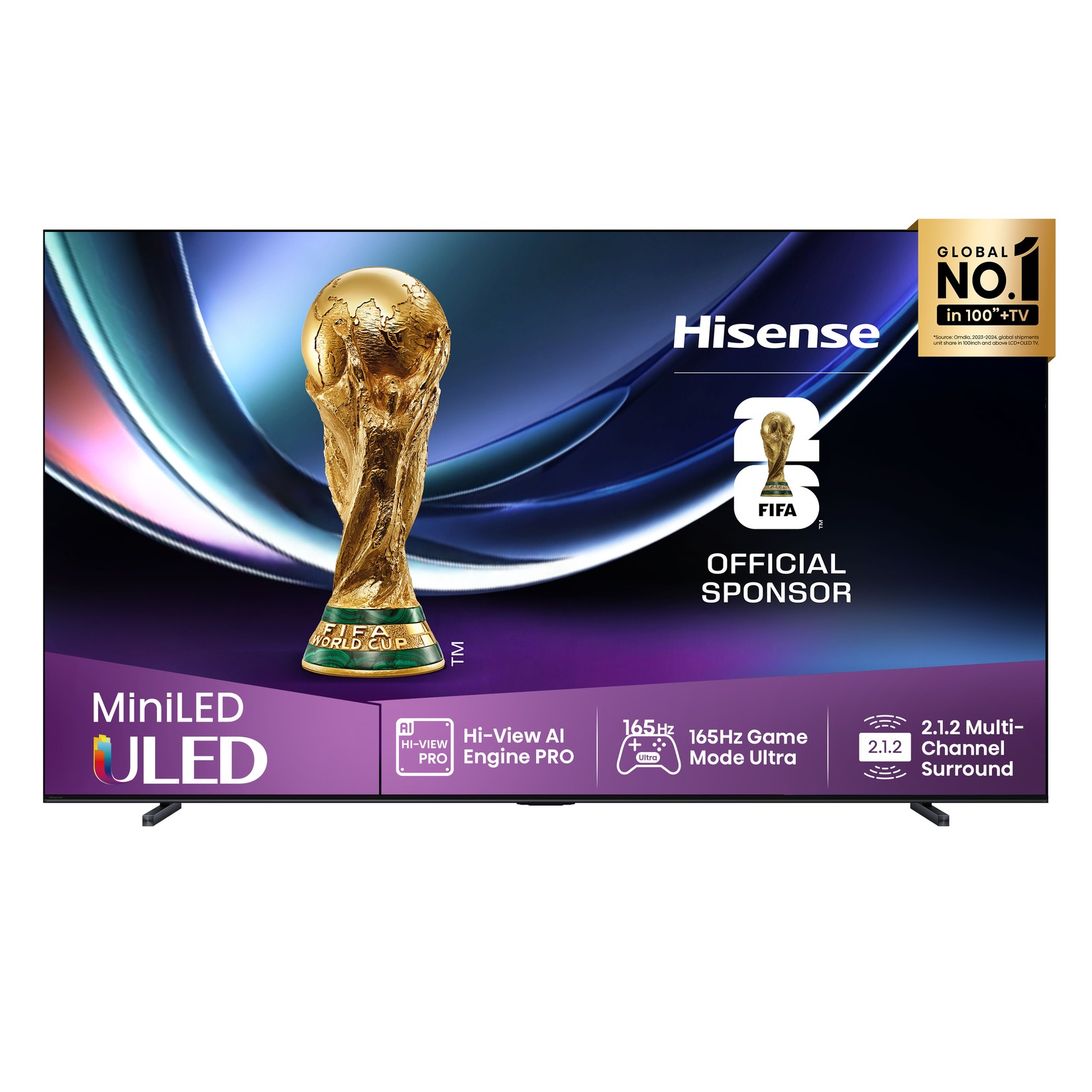 Hisense Televizor 100U7Q PRO, 100", ULED, 4K, UHD, Smart TV