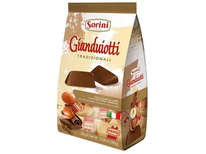 SORINI Čokoladne praline Gianduiotti, 150gr