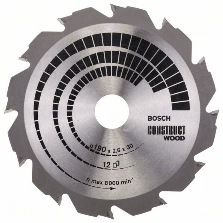 BOSCH List kružne testere za drvo 190 x 30 x 2.6 mm/12