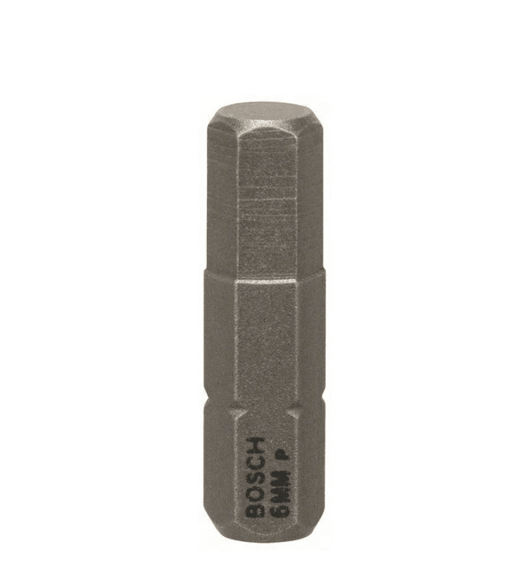 BOSCH Bit odvrtača ekstra-tvrdi 2607001728 HEX 6 25 mm sivi