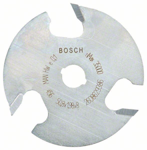 Selected image for BOSCH Pločasto glodalo za žlebove 2608629386 8 mm D1 50.8 mm L 2 mm G 8 mm srebrno