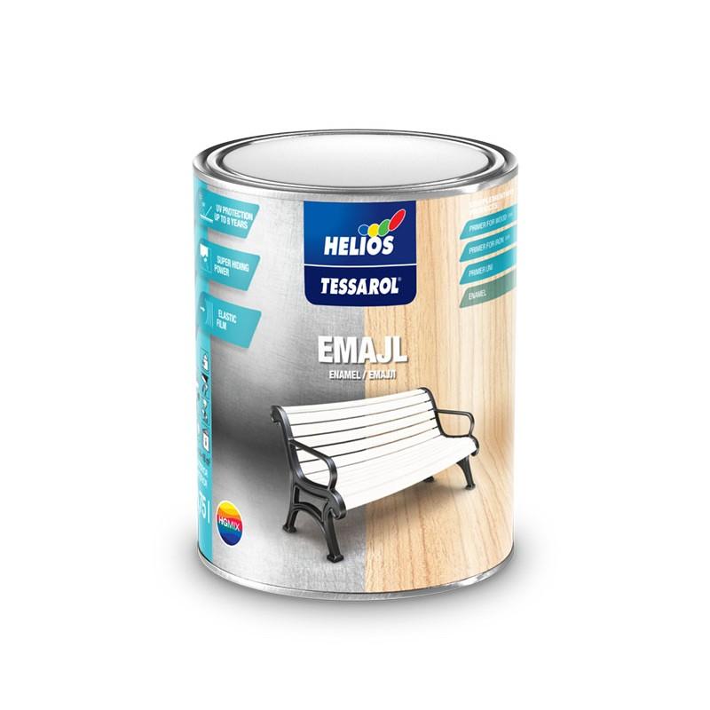 Selected image for TESSAROL Emajl uljani lak za drvo i metal, 0.2L, Plavi RAL5015