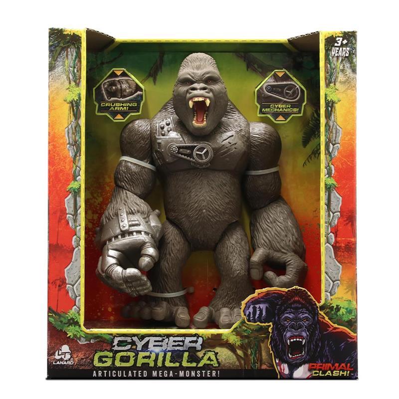 LANARD Figura gorila Primal Cyber siva